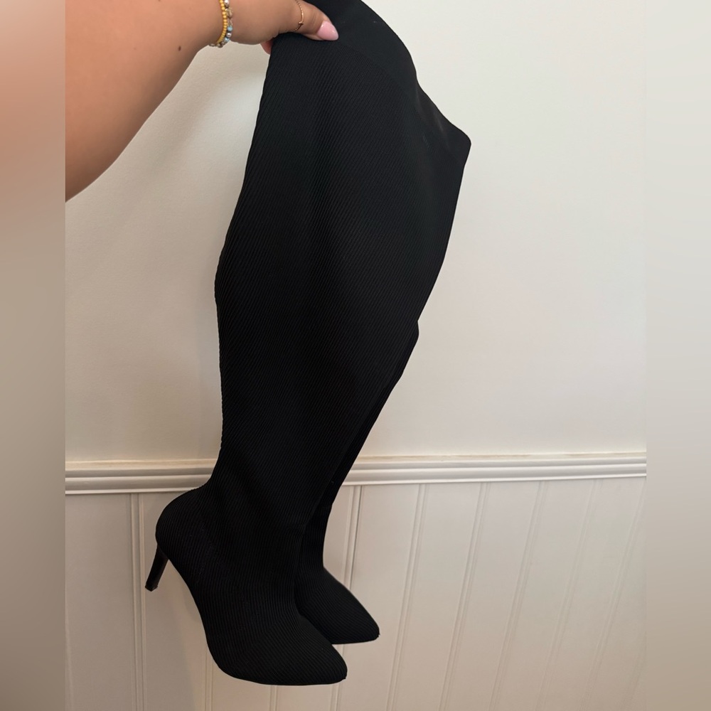 Elegant Black Women's Over-the-Knee Boots